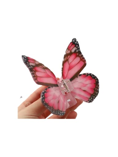 H650 Cellulose Acetate Trend Butterfly Alloy Jaw Hair Claw
