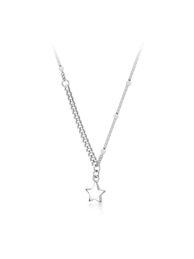 925 Sterling Silver Star Minimalist Necklace