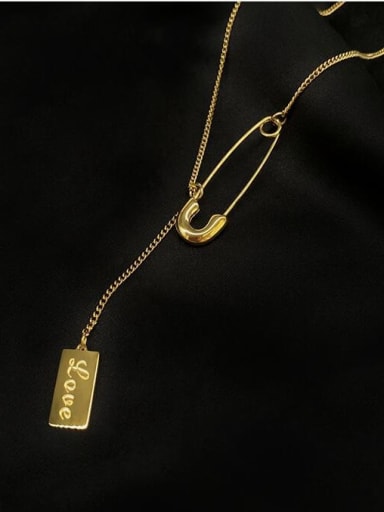 Titanium Tassel Minimalist pendant Necklace