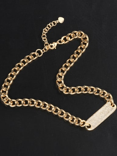 Brass Cubic Zirconia Luxury Geometric  Bracelet and Necklace Set