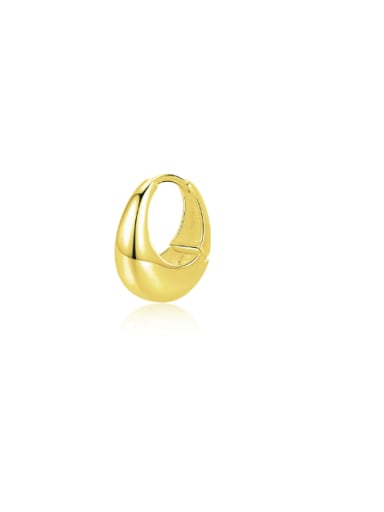 golden(Single ) 925 Sterling Silver Geometric Minimalist Single Earring