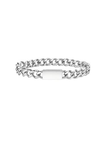 Stainless steel Geometric Chain Hip Hop Link Bracelet