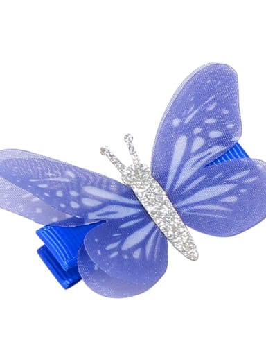 Alloy Fabric Cute Butterfly  Multi Color Hair Barrette