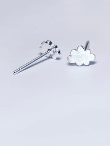 925 Sterling Silver Cloud Minimalist Stud Earring