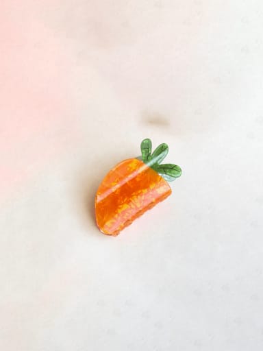 Carrots 9cm Cellulose Acetate Trend Friut Alloy Multi Color Jaw Hair Claw