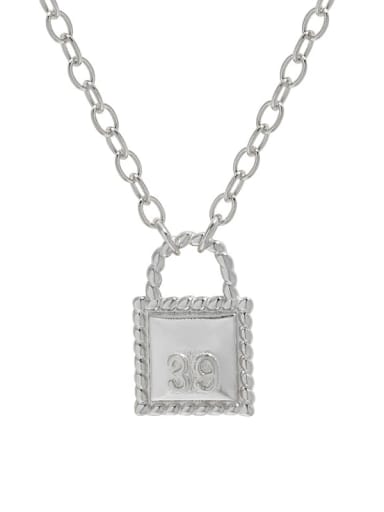 Platinum 925 Sterling Silver Locket Minimalist Necklace