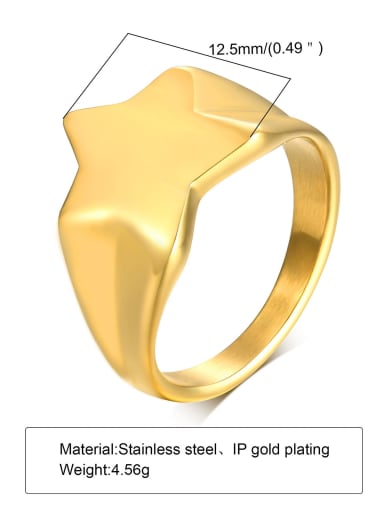 Titanium Steel Irregular Geometric Band Ring