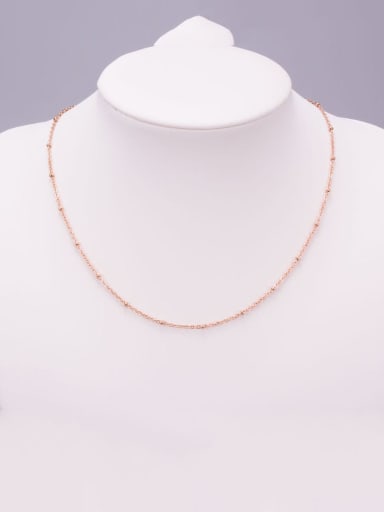 Titanium Bead Round Minimalist Choker Necklace