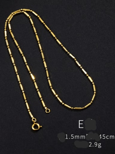 E style 45cm Alloy Geometric Minimalist Statellite Chain