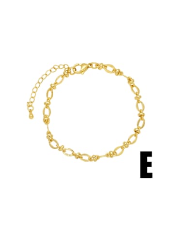 Brass Enamel Evil Eye Hip Hop Link Bracelet