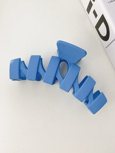 Blue wave 10.5cm Alloy Resin Trend Geometric Jaw Hair Claw