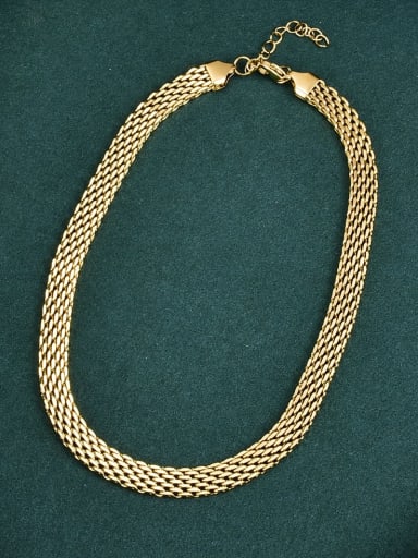 custom Titanium Steel Weave Hip Hop Necklace