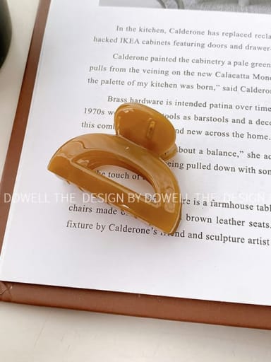 Trend Geometric Alloy Resin Jaw Hair Claw