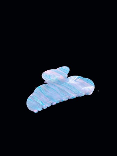 Striped Blue 12.2cm Cellulose Acetate Trend Vertical Stripe Multi Color Jaw Hair Claw