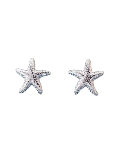 925 Sterling Silver Sea  Star Cute Stud Earring