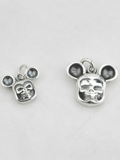 Vintage Sterling Silver With Vintage Mickey Mouse Pendant Diy Accessories