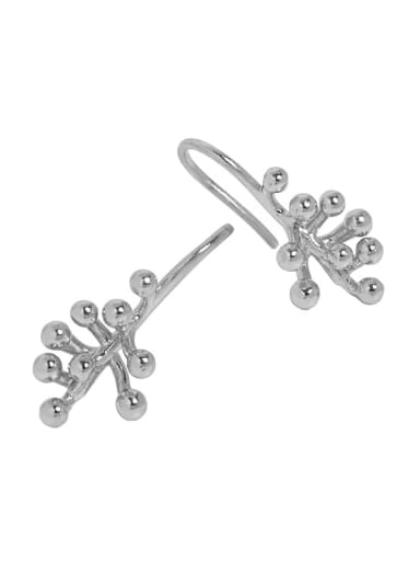 925 Sterling Silver Flower Vintage Hook Earring