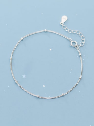 925 Sterling Silver  Minimalist Geometric chain Link Bracelet