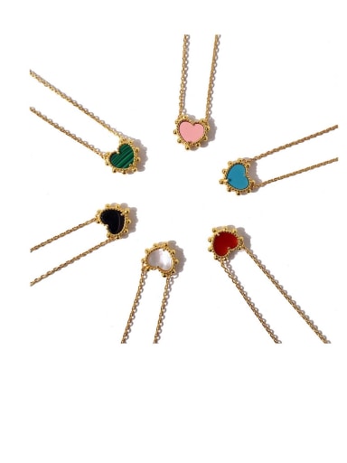Copper Malchite Multi Color Necklace