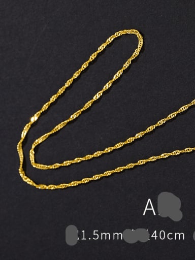 (1.5mm) section a 40cm Alloy Geometric Minimalist Cable Chain