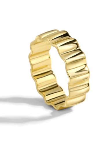 Brass  Irregular  Geometric Minimalist Band Ring