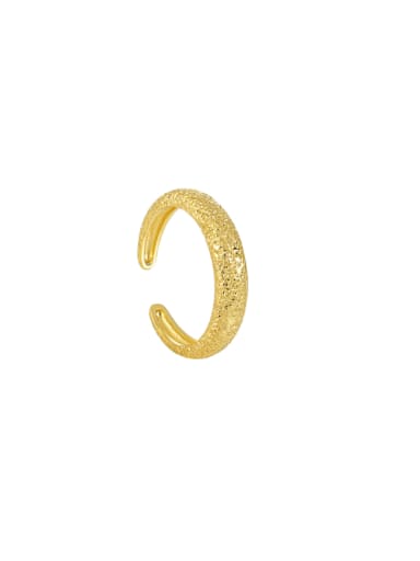 18K gold [adjustable size 16] 925 Sterling Silver Irregular Vintage Band Ring