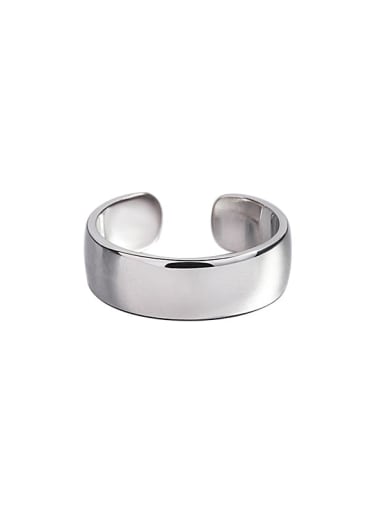 925 Sterling Silver smooth Geometric Minimalist Midi Ring