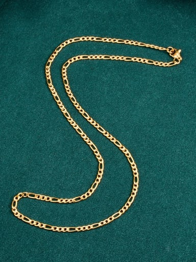 Titanium Steel Irregular Minimalist Hollow   Chain Necklace