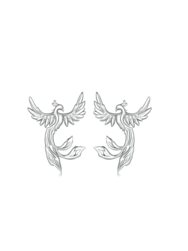 925 Sterling Silver Bird Trend Stud Earring