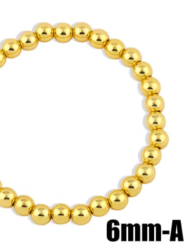 Gold 6mm Brass Ball Minimalist Bead Chain