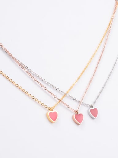 Titanium  Cute  Heart  Necklace