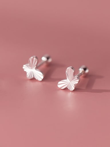 925 Sterling Silver Butterfly Cute Stud Earring