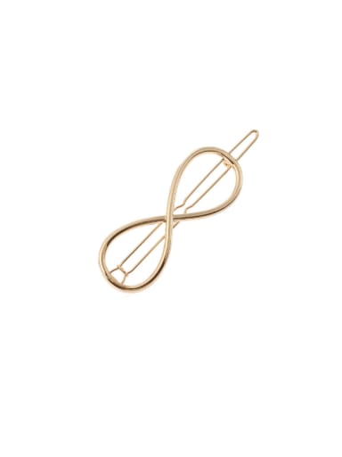 golden Alloy Minimalist Number Hair Pin