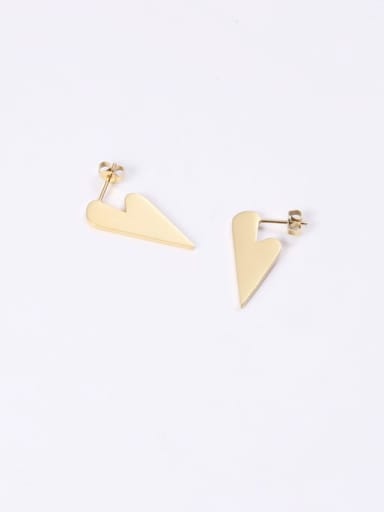 Titanium  +Smooth Triangle Minimalist Stud Earring