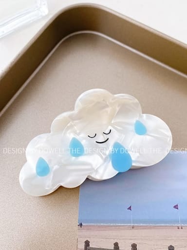 Raindrop 8cm Cellulose Acetate Trend Cloud Alloy Jaw Hair Claw