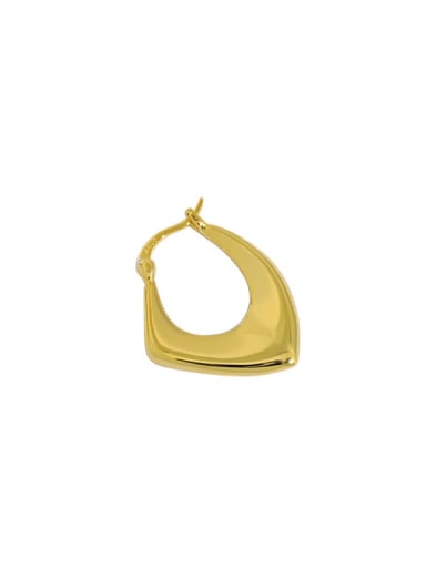 Gold [single] 925 Sterling Silver Geometric Minimalist Single Earring [Single]