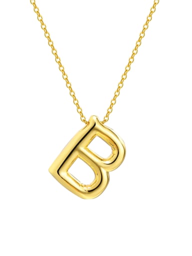 Letter B Long 40 +5CM Stainless steel Letter 26 Minimalist Necklace