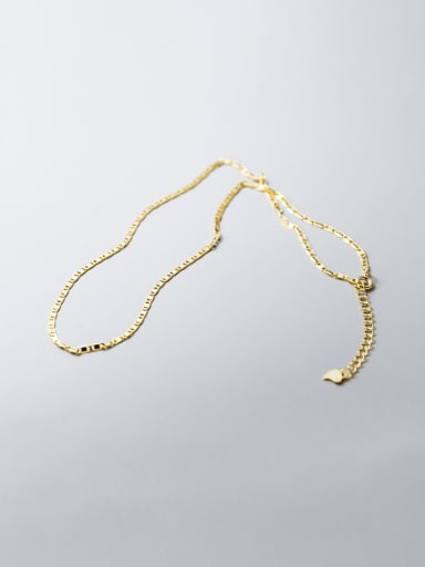 custom 925 Sterling Silver Geometric Minimalist Chain Necklace