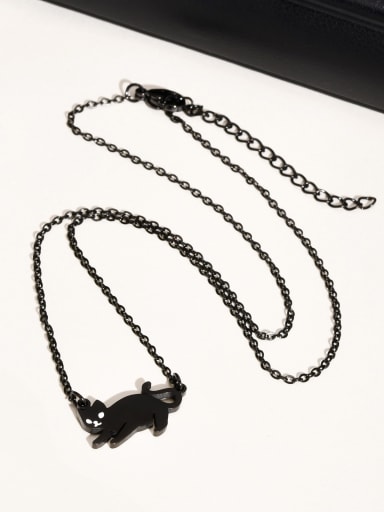 Stainless steel Cat Cute Necklace