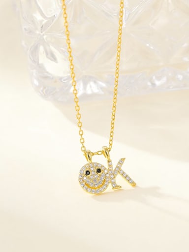 925 Sterling Silver Cubic Zirconia Icon Cute Necklace