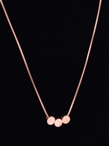 Titanium Smooth Beads Necklace