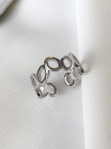 925 Sterling Silver Olive  Oval Minimalist  Free Size Midi Ring