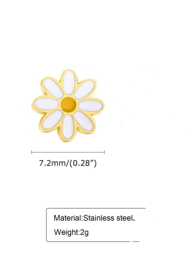 ES 420G Stainless steel Enamel Friut Cute Stud Earring