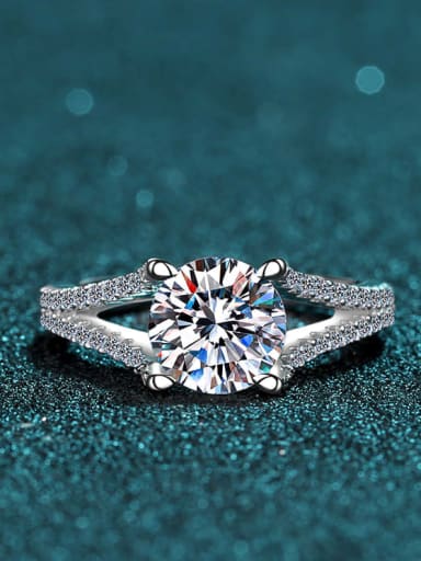 custom Sterling Silver Moissanite White Dainty Engagement Rings