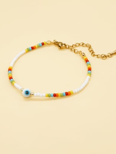Miyuki Millet Bead Multi Color Evil Eye Bohemia Handmade Beaded Bracelet