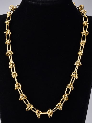 Titanium Steel Hollow Geometric Vintage Necklace