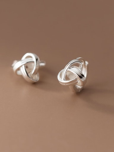 925 Sterling Silver Bowknot Trend Stud Earring