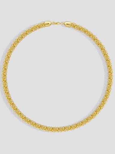 Brass Geometric Minimalist Necklace