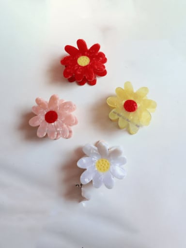 Cellulose Acetate Cute Flower Alloy Jaw Hair Claw