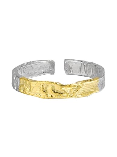 JA818 925 Sterling Silver Geometric Minimalist Band Ring